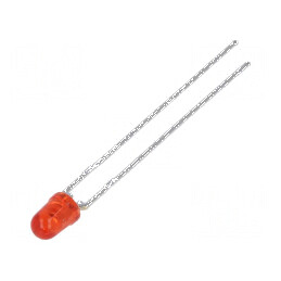 LED 3mm roșie 8,6÷30mcd 45° convex | Electronic-mag.ro | Componente Electronice