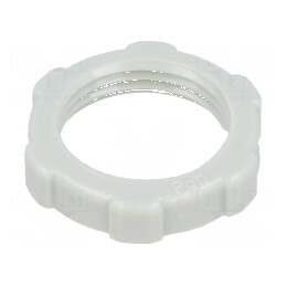 Piuliță PG11 polistiren 5mm Cheie 24mm gri deschis | Electronic-mag.ro | Componente Electronice