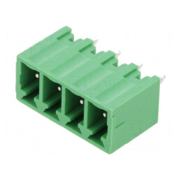 Regletă de conexiuni deconectabilă 3,81mm 4 piste drept tată | Electronic-mag.ro | Componente Electronice