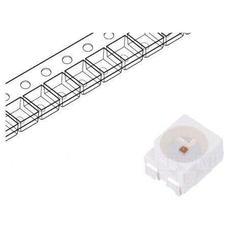 LED SMD 3528 PLCC4 Roșie 4200mcd 3,5x2,8x1,9mm 120° 70mA | Electronic-mag.ro | Componente Electronice