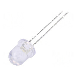 LED alb cald 8mm 1560-2180mcd 30° convex | Electronic-mag.ro | Componente Electronice
