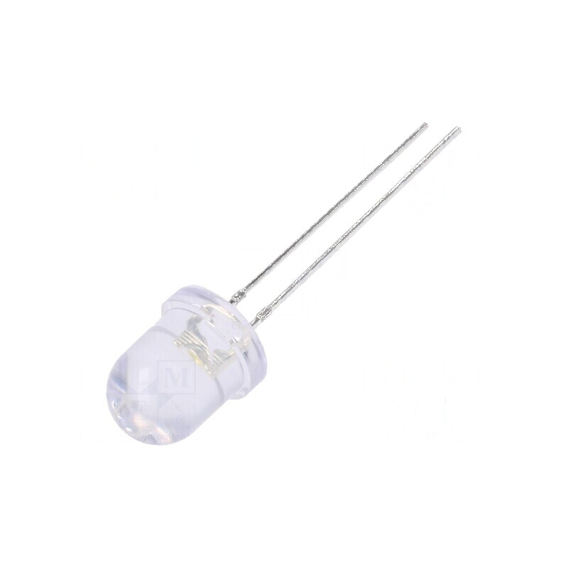 LED alb cald 8mm 1560-2180mcd 30° convex | Electronic-mag.ro | Componente Electronice