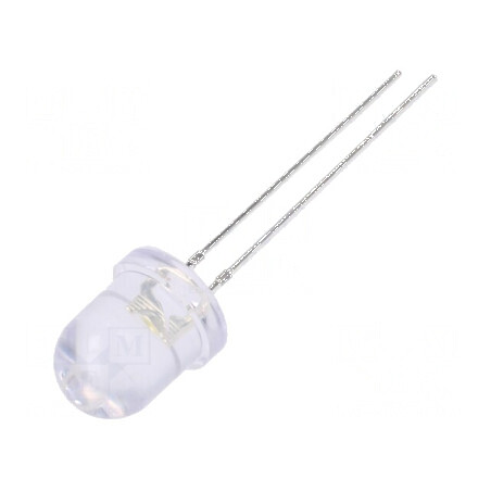 LED alb cald 8mm 1560-2180mcd 30° convex | Electronic-mag.ro | Componente Electronice