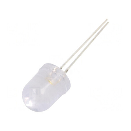 LED 10mm alb cald 1560-2180mcd 30° convex | Electronic-mag.ro | Componente Electronice