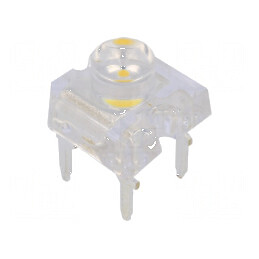 LED Super Flux Alb Cald 7,62x7,62mm 1560-2180mcd 120° 30mA | Electronic-mag.ro | Componente Electronice
