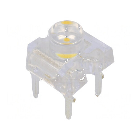 LED Super Flux Alb Cald 7,62x7,62mm 1560-2180mcd 120° 30mA | Electronic-mag.ro | Componente Electronice