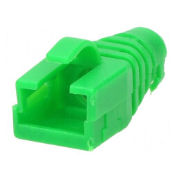 Protecție mufă RJ45 verde pentru cablu de rețea | Electronic-mag.ro | Componente Electronice