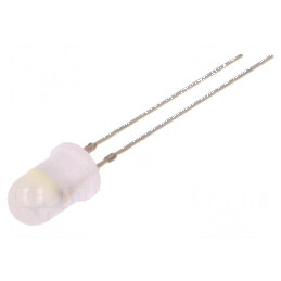 LED 5mm bicolor galben/alb cu clipire 30° 20mA | Electronic-mag.ro | Componente Electronice