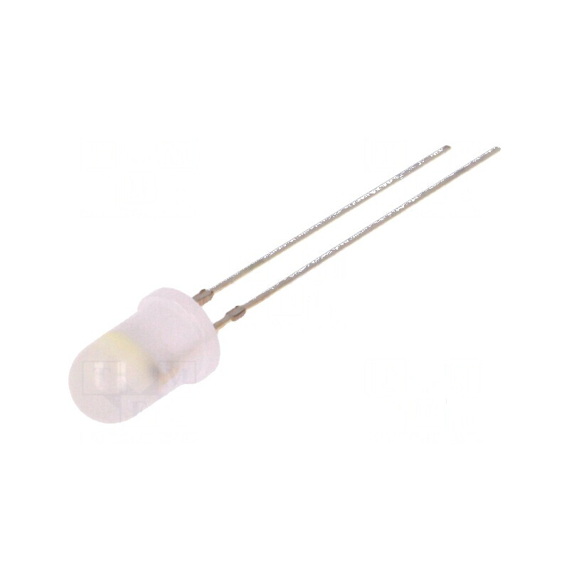 LED 5mm bicolor galben/alb cu clipire 30° 20mA | Electronic-mag.ro | Componente Electronice