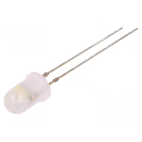 LED 5mm bicolor galben/alb cu clipire 30° 20mA | Electronic-mag.ro | Componente Electronice