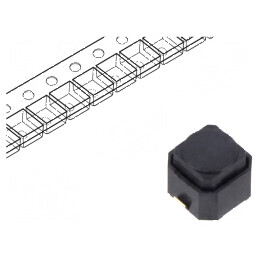 Microîntrerupător TACT SPST-NO 0,05A 16VDC SMD Poz: 2 | Electronic-mag.ro | Componente Electronice