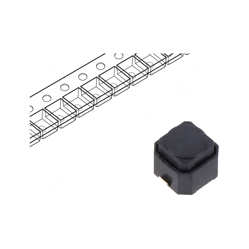 Microîntrerupător TACT SPST-NO 0,05A 16VDC SMD Poz: 2 | Electronic-mag.ro | Componente Electronice Microîntrerupător TACT SPST-NO 0,05A 16VDC SMD Poz: 2 | Electronic-mag.ro | Componente Electronice