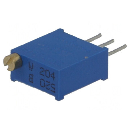 Potenţiometru multitură 200kΩ 3296W pentru montare | Electronic-mag.ro | Componente Electronice