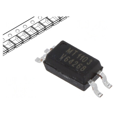 Optocuplor SMD 3,75kV 70V cu 1 Canal și Ieșire pe Tranzistori | Electronic-mag.ro | Componente Electronice