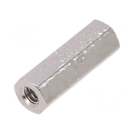 Piuliță distanțieră filetată 15mm UNC4-40 alamă | Electronic-mag.ro | Componente Electronice