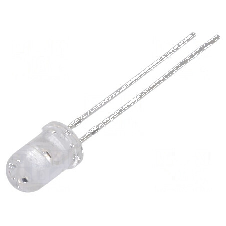 Emițător IR 5mm 870nm 210mW THT Transparent 24° | Electronic-mag.ro | Componente Electronice