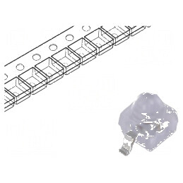 LED roșu SMD 11° 70mA λd: 619-631nm 2,3x2,3x2,8mm | Electronic-mag.ro | Componente Electronice