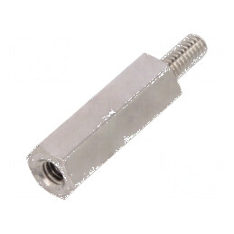 Piuliță distanțieră filetată M2,5 hexagonală 15mm | Electronic-mag.ro | Componente Electronice