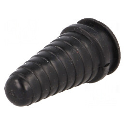 Manşon PVC negru 5-9mm pentru cablu, t: 3mm | Electronic-mag.ro | Componente Electronice