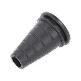 Manșon PVC negru pentru cabluri Ø8-17mm, grosime panou max. 1,6mm | Electronic-mag.ro | Componente Electronice
