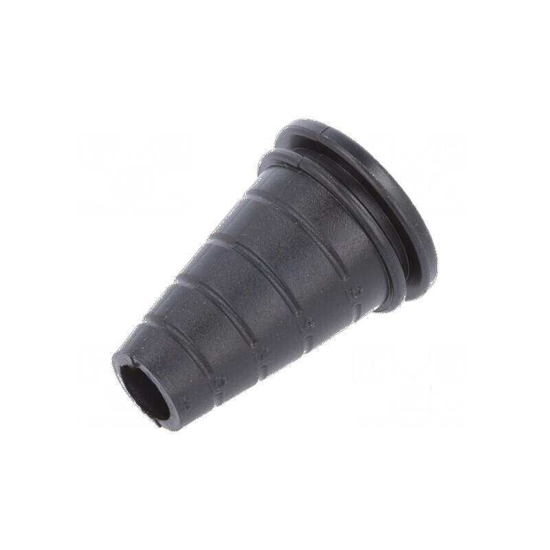 Manșon PVC negru pentru cabluri Ø8-17mm, grosime panou max. 1,6mm | Electronic-mag.ro | Componente Electronice Manșon PVC negru pentru cabluri Ø8-17mm, grosime panou max. 1,6mm | Electronic-mag.ro | Componente Electronice