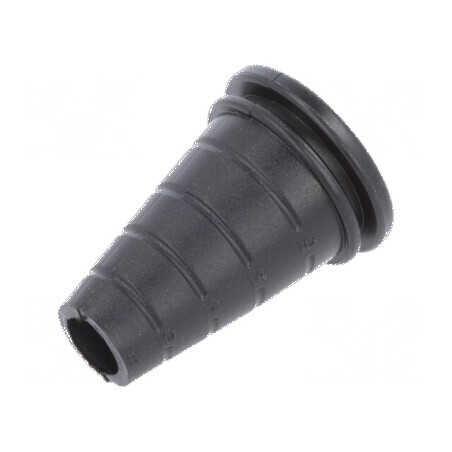 Manșon PVC negru pentru cabluri Ø8-17mm, grosime panou max. 1,6mm | Electronic-mag.ro | Componente Electronice