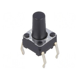 Microîntrerupător TACT SPST-NO 0,05A/24VDC THT | Electronic-mag.ro | Componente Electronice