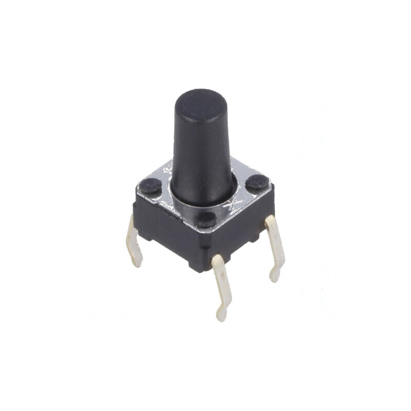 Microîntrerupător TACT SPST-NO 0,05A/24VDC THT | Electronic-mag.ro | Componente Electronice
