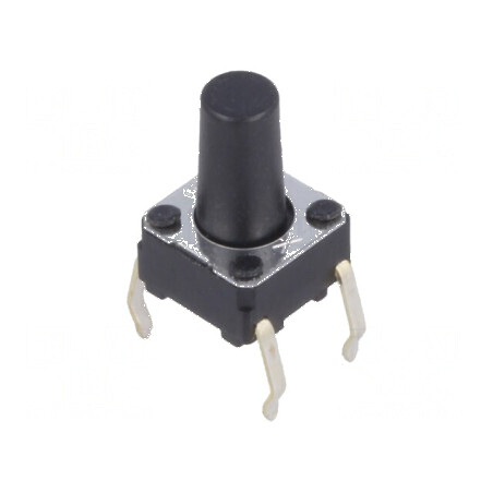 Microîntrerupător TACT SPST-NO 0,05A/24VDC THT | Electronic-mag.ro | Componente Electronice