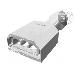 Terminal plat 6,3mm mamă 0,8mm crimpat pe cablu 1,31-2,08mm2 | Electronic-mag.ro | Componente Electronice