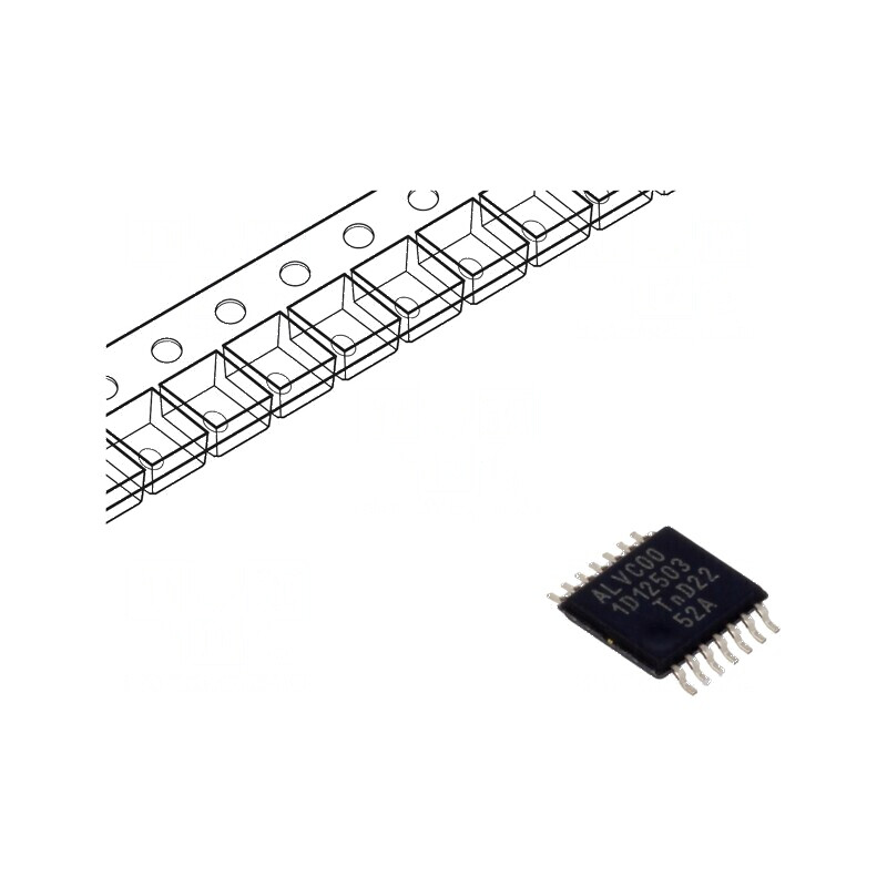 Circuit integrat digital NAND 4 canale 2 intrări CMOS TTL SMD TSSOP14 1,65-3,6VDC | Electronic-mag.ro | Componente Electronice