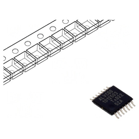Circuit integrat digital NAND 4 canale 2 intrări CMOS TTL SMD TSSOP14 1,65-3,6VDC | Electronic-mag.ro | Componente Electronice