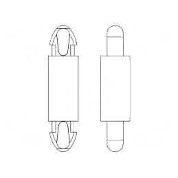 Distanţier PCB poliamidă 66 12mm clichet | Electronic-mag.ro | Componente Electronice