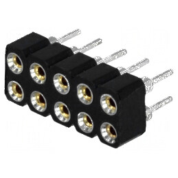 Conector şiruri pini soclu mamă 10 contacte întoarse | Electronic-mag.ro | Componente Electronice