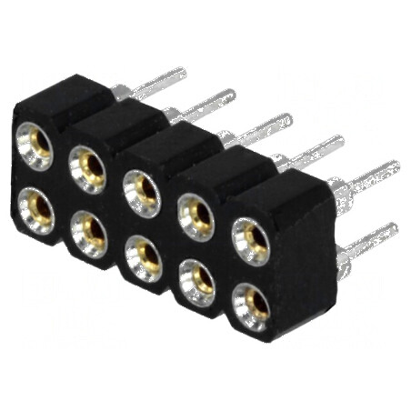 Conector şiruri pini soclu mamă 10 contacte întoarse | Electronic-mag.ro | Componente Electronice