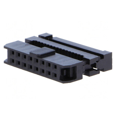 Conector IDC mufă mamă 16 PIN pentru cablu-bandă 1mm | Electronic-mag.ro | Componente Electronice