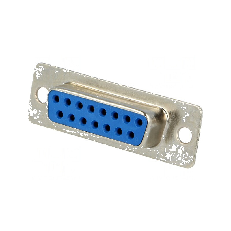 Mufă mamă D-Sub 15 pini pe cablu lipire 5A Gold Flash | Electronic-mag.ro | Componente Electronice Mufă mamă D-Sub 15 pini pe cablu lipire 5A Gold Flash | Electronic-mag.ro | Componente Electronice