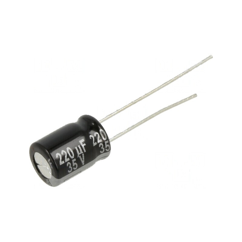 Condensator electrolitic THT 220uF 35VDC Ø8x11,5mm ±20% NHG | Electronic-mag.ro | Componente Electronice Condensator electrolitic THT 220uF 35VDC Ø8x11,5mm ±20% NHG | Electronic-mag.ro | Componente Electronice