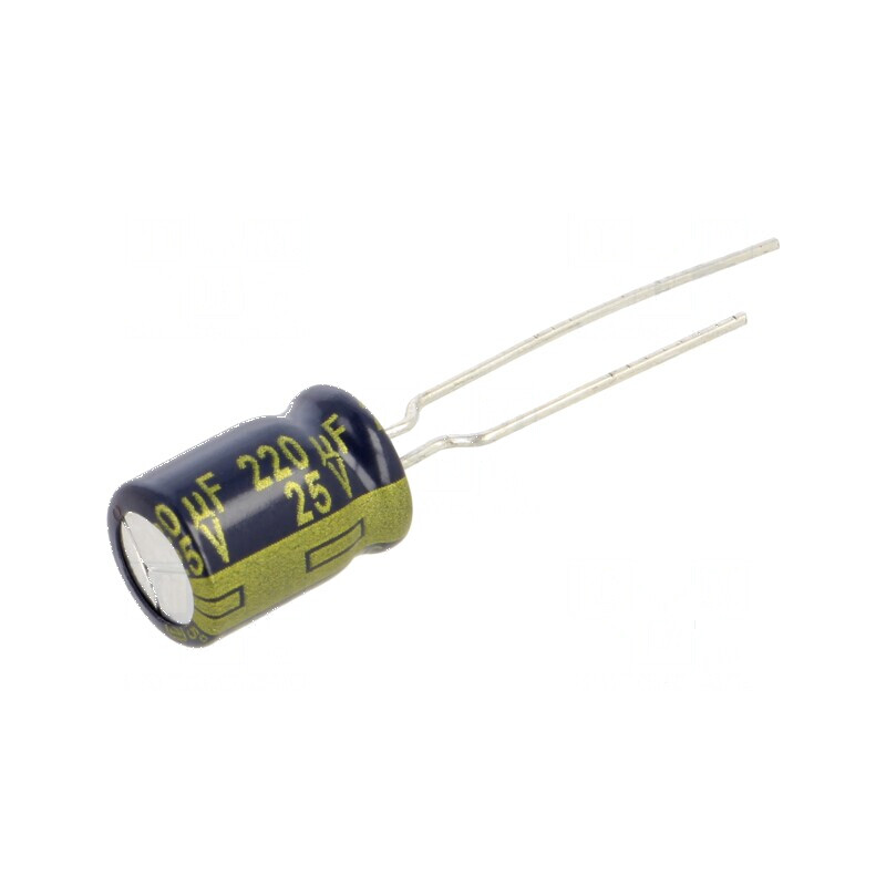 Condensator electrolitic low ESR 220uF 25VDC THT Ø8x11,5mm | Electronic-mag.ro | Componente Electronice Condensator electrolitic low ESR 220uF 25VDC THT Ø8x11,5mm | Electronic-mag.ro | Componente Electronice
