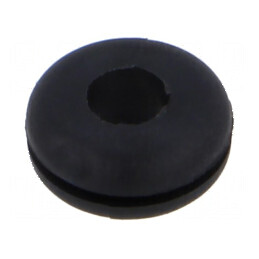 Manșon neopren Ø 6,4mm Ø 4mm negru -40÷135°C UL94HB | Electronic-mag.ro | Componente Electronice