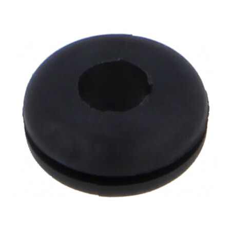 Manșon neopren Ø 6,4mm Ø 4mm negru -40÷135°C UL94HB | Electronic-mag.ro | Componente Electronice