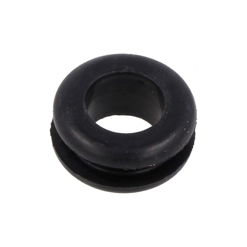Manșon negru Ø 15mm, Ø orificiu 11mm, grosime panou max. 4mm | Electronic-mag.ro | Componente Electronice Manșon negru Ø 15mm, Ø orificiu 11mm, grosime panou max. 4mm | Electronic-mag.ro | Componente Electronice