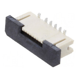 Conector FFC/FPC vertical 8 pini ZIF SMT 30V 0,5A cositorit | Electronic-mag.ro | Componente Electronice
