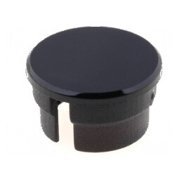 Capac poliamidă neagră 15mm pentru temperaturi 20-70°C | Electronic-mag.ro | Componente Electronice