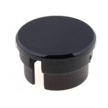 Capac poliamidă neagră 15mm pentru temperaturi 20-70°C | Electronic-mag.ro | Componente Electronice