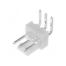 Conector cablu-placă KK 254 2,54mm PIN 3 THT albă | Electronic-mag.ro | Componente Electronice