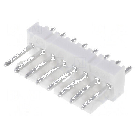 Conector cablu-placă soclu tată KK 254 2,54mm 8 PIN THT alb | Electronic-mag.ro | Componente Electronice
