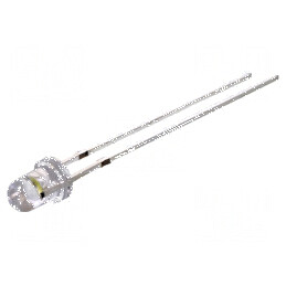 LED 3mm Alb Rece 3000-4200mcd 30° Convex | Electronic-mag.ro | Componente Electronice