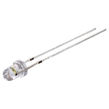 LED 3mm Alb Rece 3000-4200mcd 30° Convex | Electronic-mag.ro | Componente Electronice