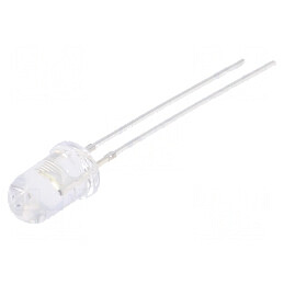 LED 5mm Alb Rece 3000-4200mcd 30° Convex | Electronic-mag.ro | Componente Electronice